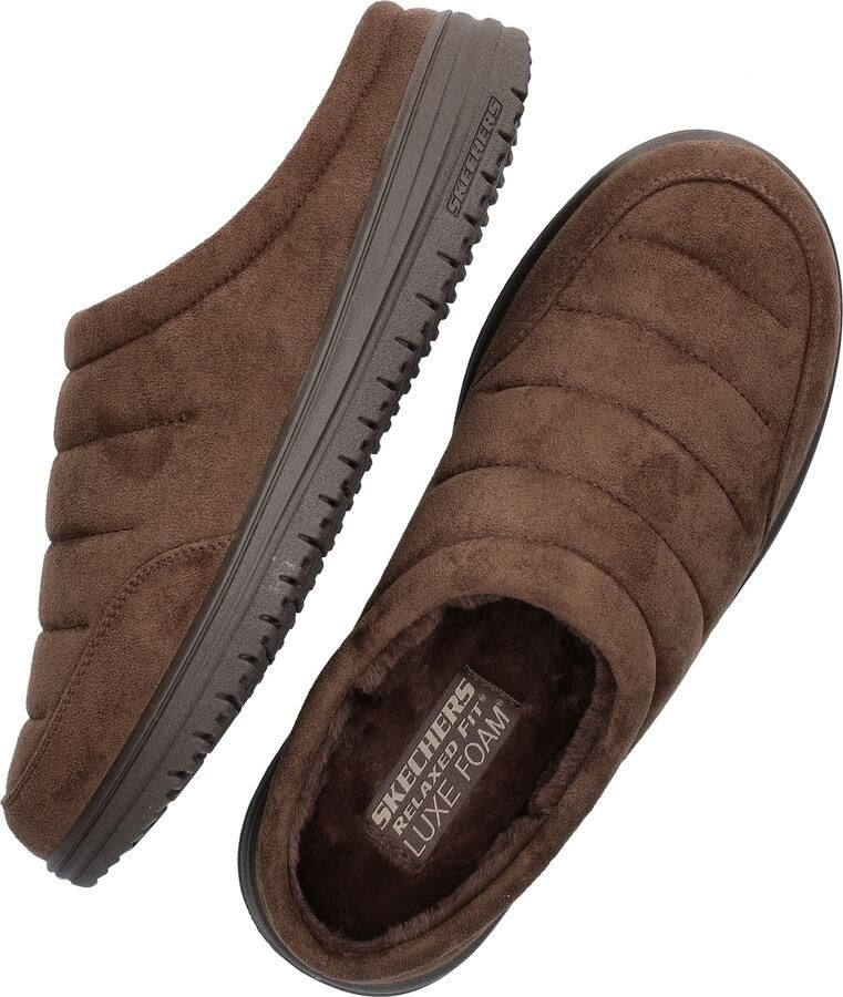 Skechers Relaxed Fit Murette Garvanza heren pantoffels bruin Sloffen - Foto 4