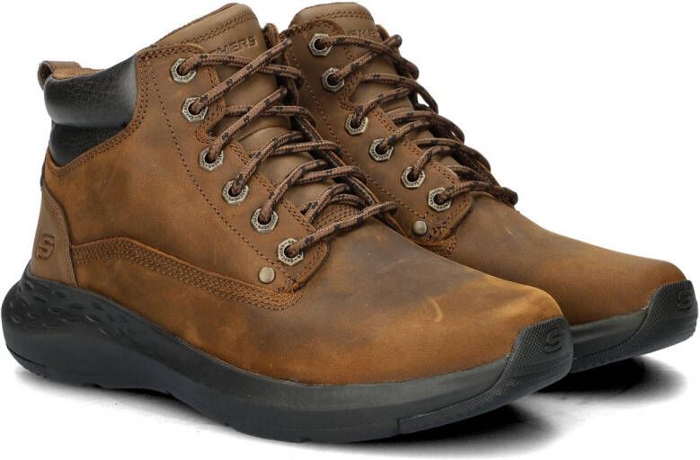 Skechers Parson Ederic Veterschoenen Hoog Donkerbruin - Foto 6