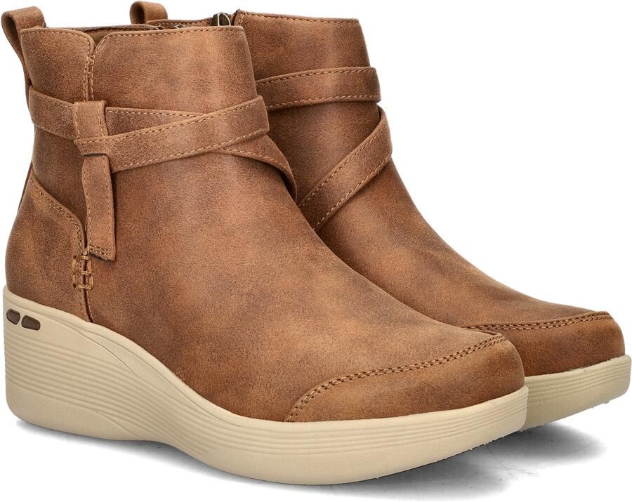 Skechers Pier-Lite dames enkellaarsje Bruin - Foto 4