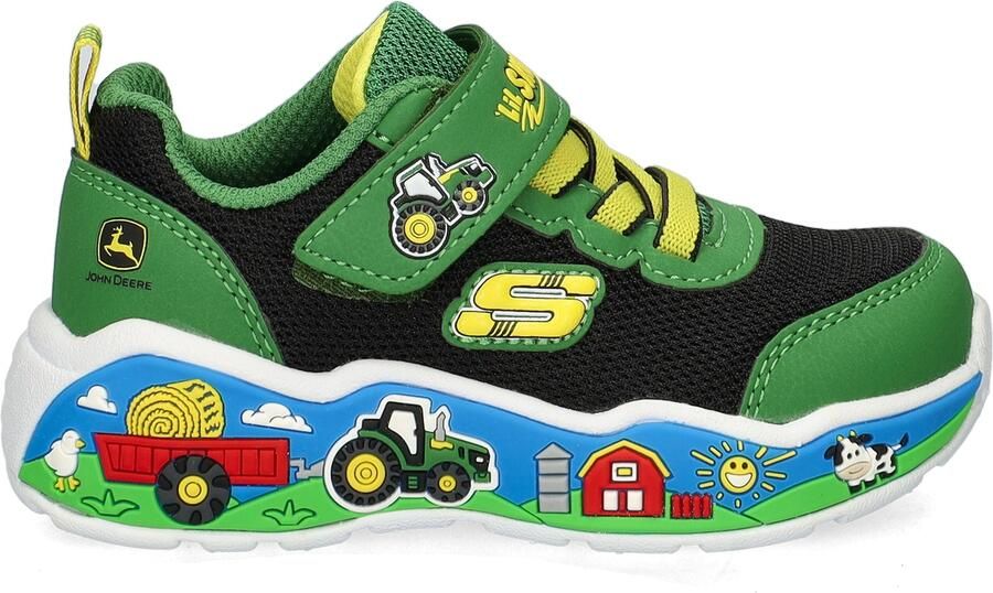 Skechers Play Scene-Barn-Squad Buddies Jongens Sneakers Groen - Foto 3