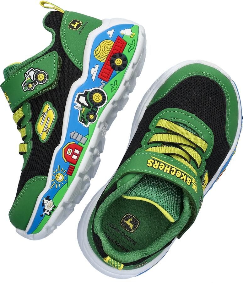 Skechers Play Scene-Barn-Squad Buddies Jongens Sneakers Groen - Foto 3