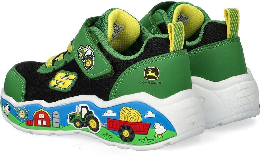 Skechers Play Scene-Barn-Squad Buddies Jongens Sneakers Groen - Foto 4