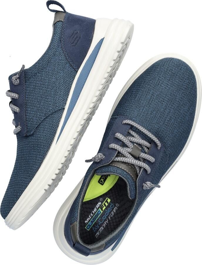 Skechers GO WALK FLEX -New World-sneakers voor heren Slip In Vegan 216505 NVLM blauw - Foto 5