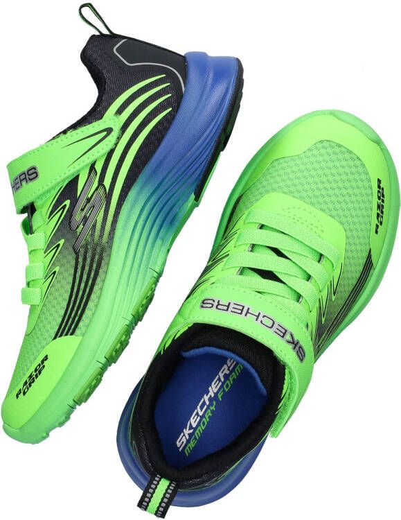 Skechers sneakers groen Jongens Imitatieleer Meerkleurig 30 - Foto 6