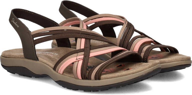 Skechers Reggae Slim Simply Stretch Sandalen Plat donkerbruin - Foto 6