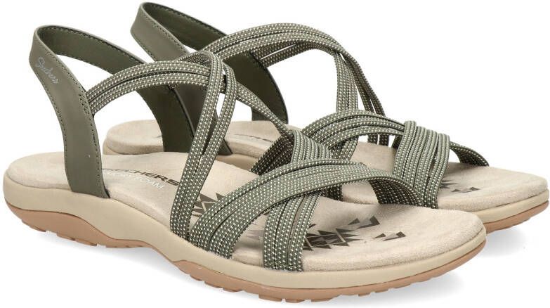 Skechers Sandalen REGGAE SLIM TURN IT UP met elastische riempjes - Foto 6