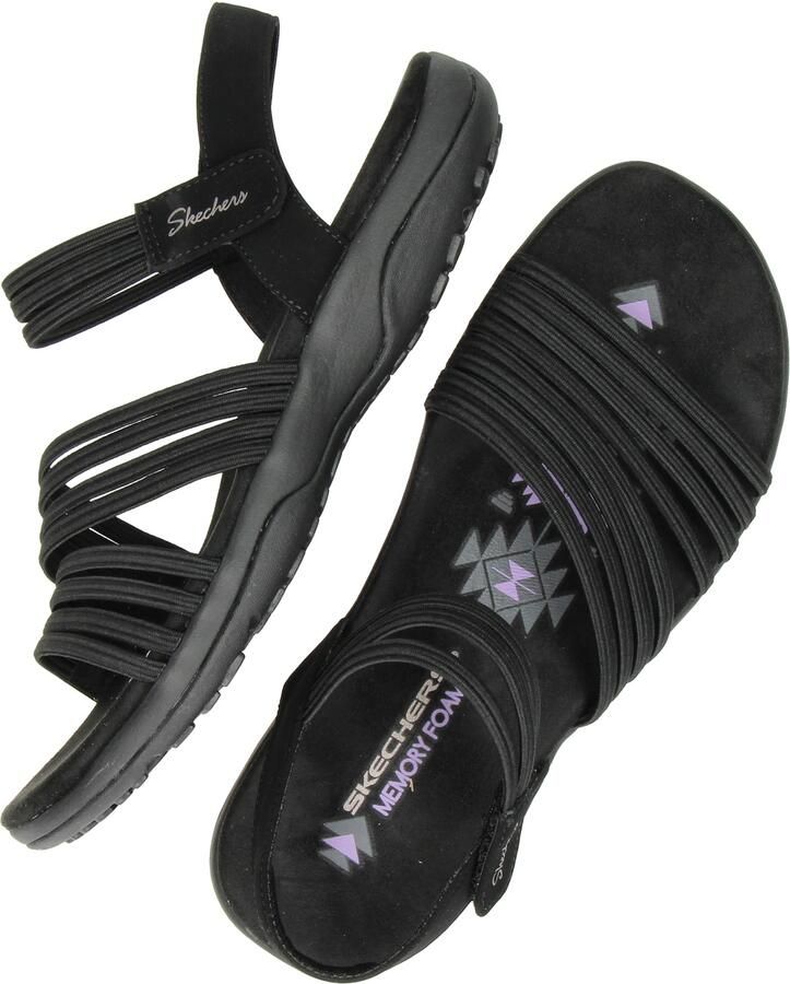 Skechers Reggae Slim dames sandaal Zwart - Foto 3