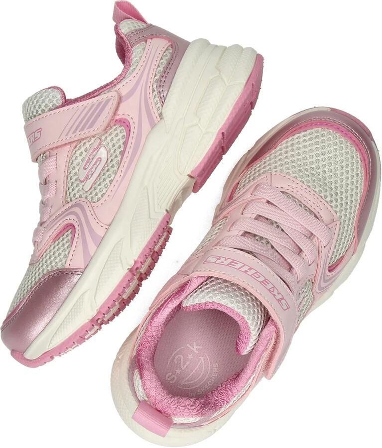 Skechers RETRO-GRAPH Meisjes Veterschoenen Roze - Foto 4