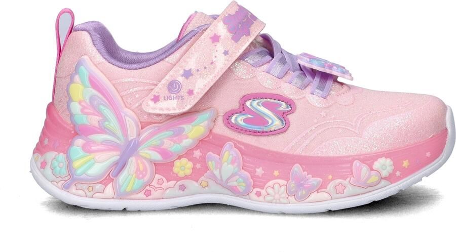 Skechers S-Lights Butterfly Bliss meisjes sneaker Roze - Foto 2