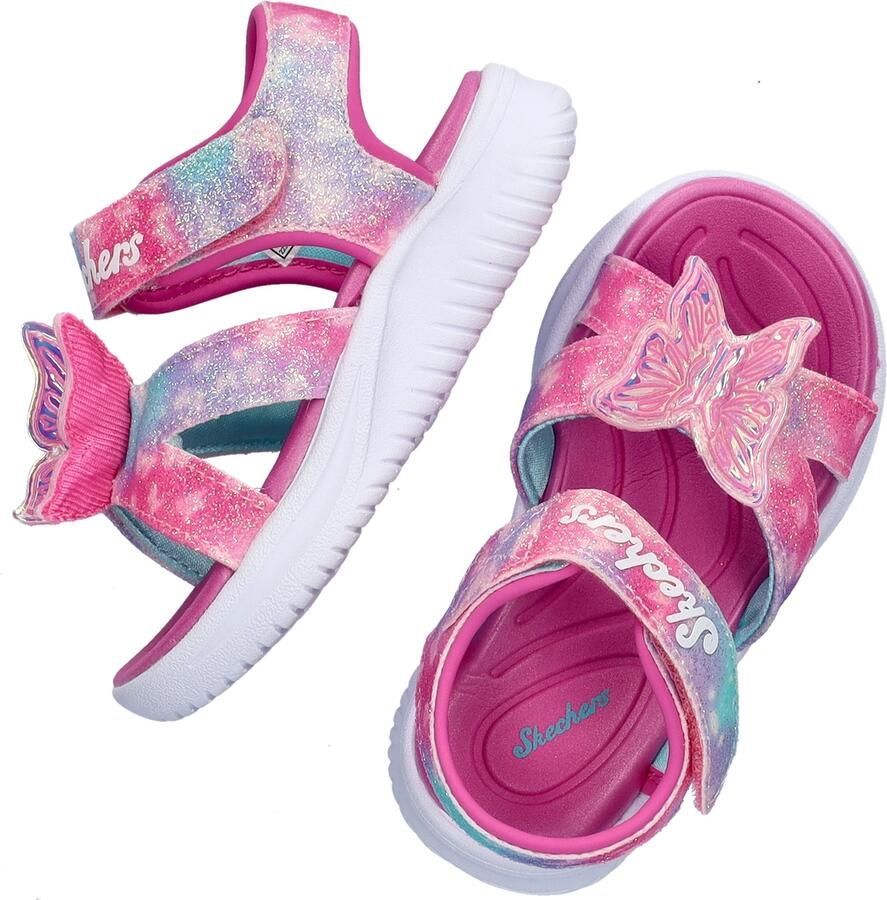 Skechers S-Lights Jumpster Butterfly Brites meisjes sandaal Roze - Foto 3