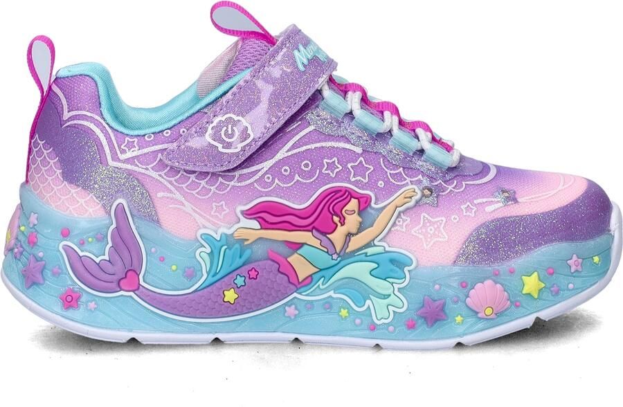 SKECHERS Sneakers 'MERMAID DREAMS' royal blue koningsblauw lavendel pink rosa - Foto 3