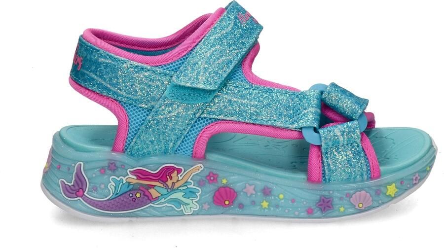 Skechers S Lights\Xae-Mermaid Dreams Zand Meisjes Sandalen Blauw - Foto 10