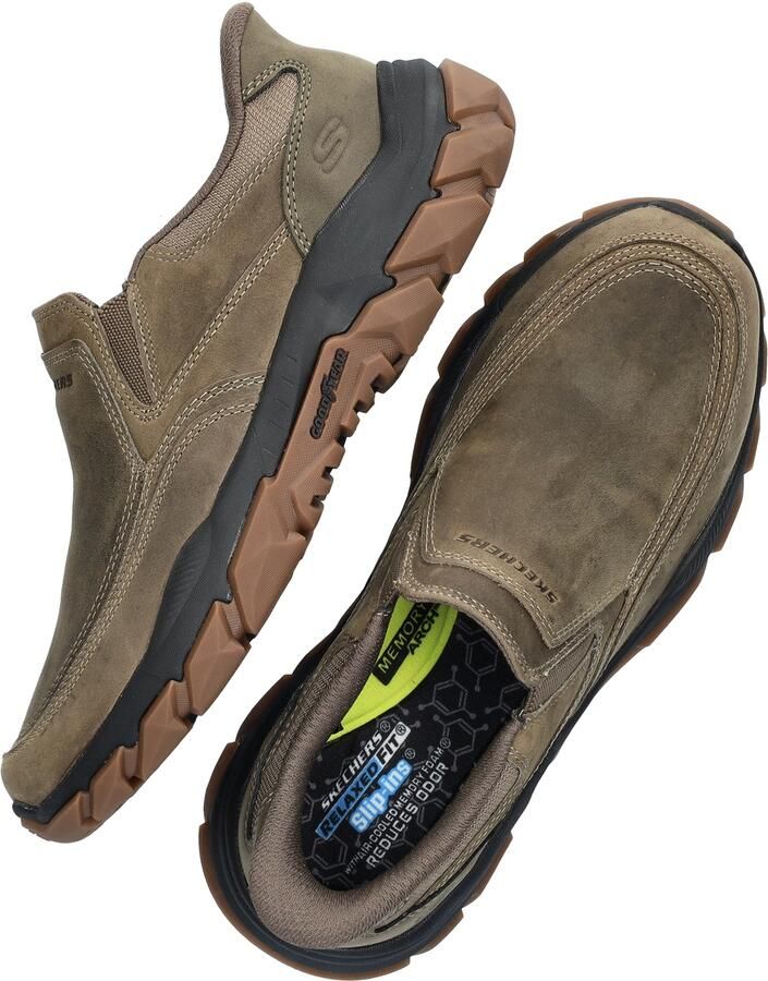 Skechers Hands Free Slip-Ins Santoro Archaic heren instapper Donker Taupe - Foto 2