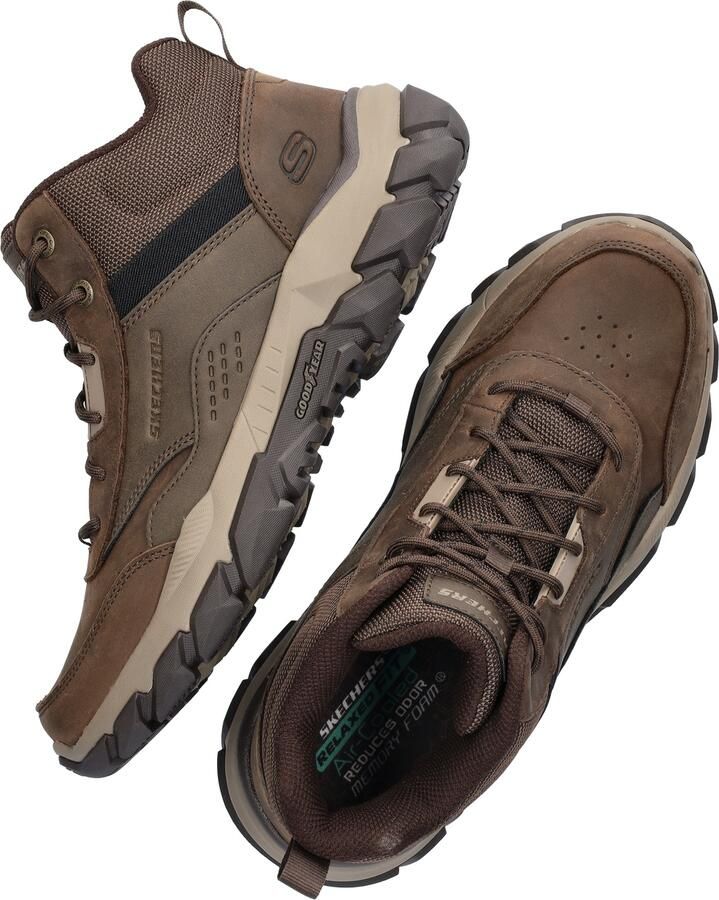 Skechers Santoro Hopkins Veterschoenen Hoog donkerbruin - Foto 9