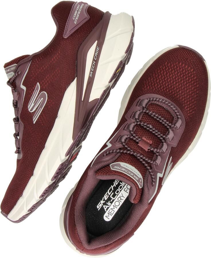 Skechers Skech Cage Kariv heren sneaker Bordo - Foto 3