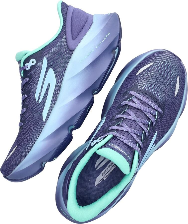 Skechers SKX AERO BURST Dames Sportschoenen Periwinkle Aqua - Foto 3
