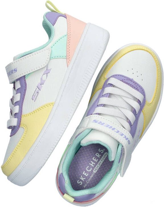 Skechers sneakers wit pastel Meisjes Imitatieleer Meerkleurig 32 - Foto 14