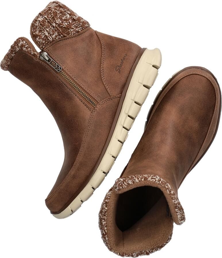 Skechers Lovely Collab Vegan Gebreide Enkellaars Brown Dames - Foto 9