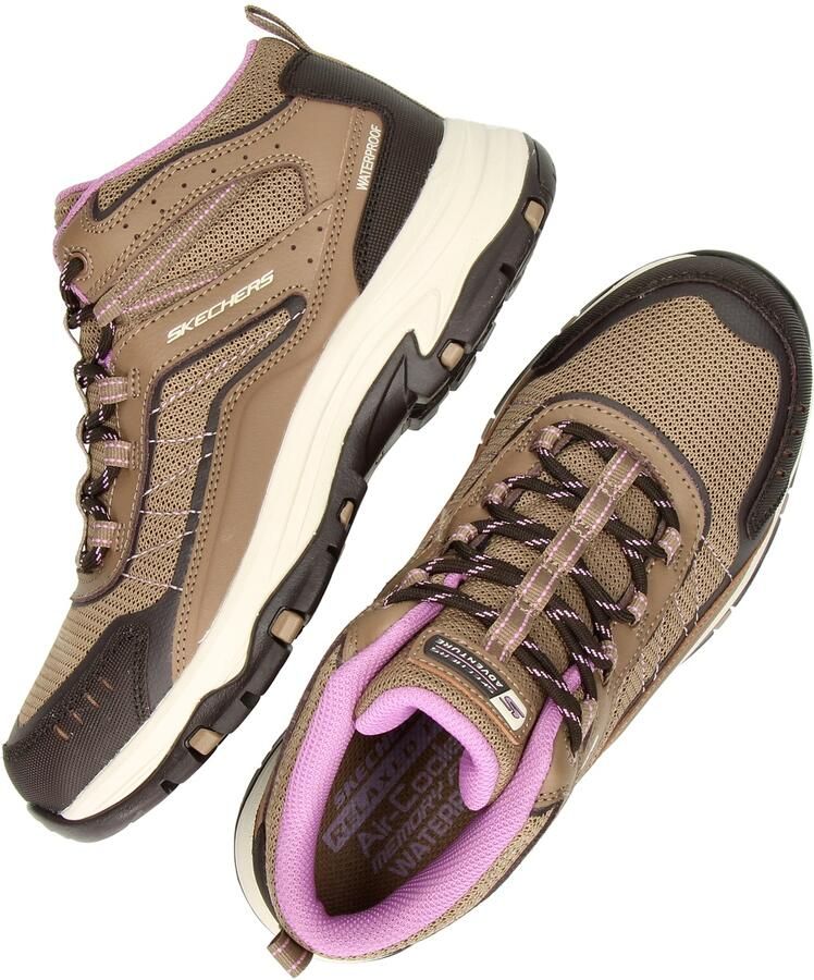 Skechers TREGO Dames Wandelschoenen Tan Bruin - Foto 3