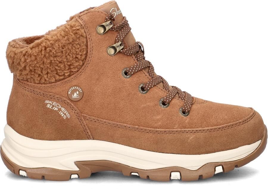 Skechers Trego dames veterboot Cognac