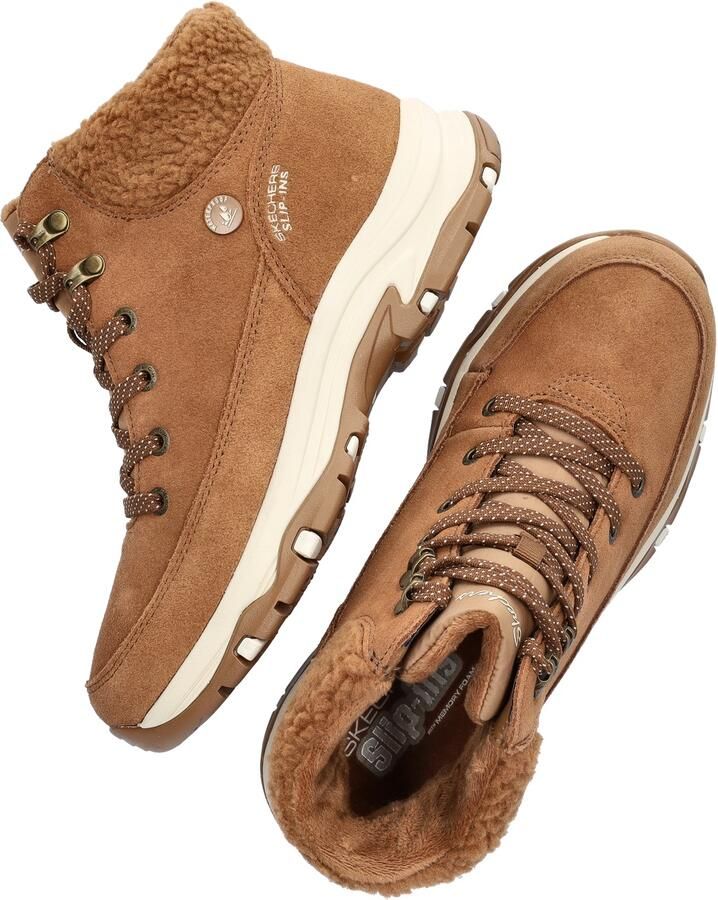 Skechers TREGO SNOW BREEZE Dames Instappers Chestnut - Foto 2