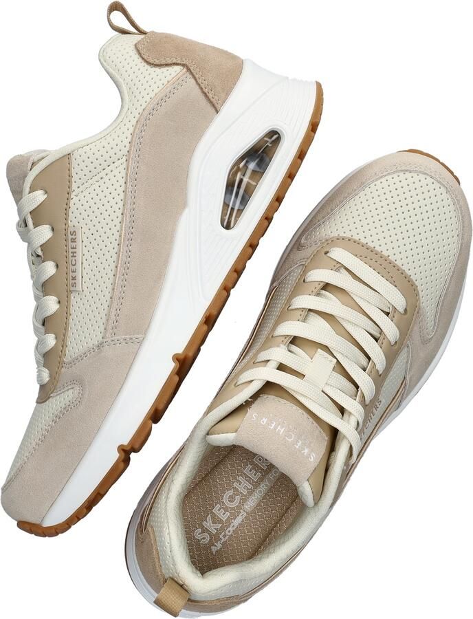 Skechers Uno Two Much Fun Dames Sneakers Taupe;Zand - Foto 18