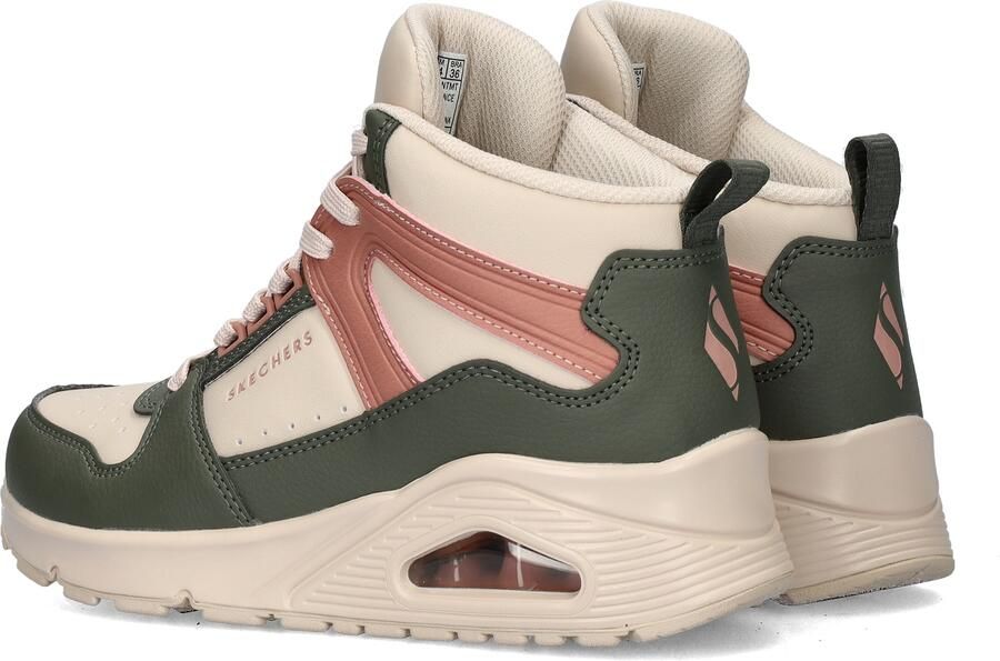 Skechers Uno-High Regards Dames Sneakers Crème Multicolour - Foto 4