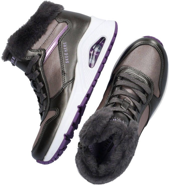 Skechers Uno Cozy On Air Meisjes Sneakers Gunmetal - Foto 8