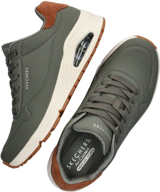 Skechers Sneakers UNO-SUITED ON AIR vrijetijdsschoen lage schoen veterschoen met modieuze sleehak - Foto 5