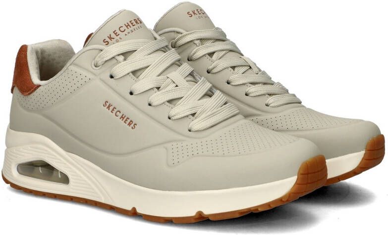 Skechers Uno Suited On Air Heren Sneakers Naturel - Foto 5