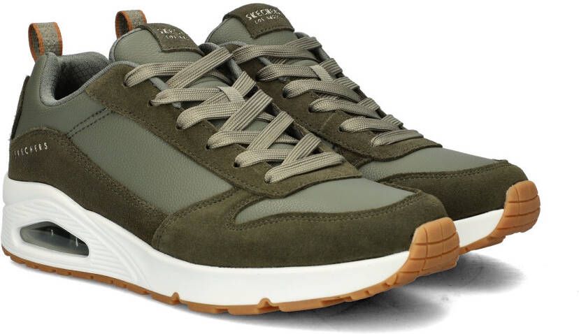 Skechers Uno Stacre Heren Sneakers Olijfgroen - Foto 5