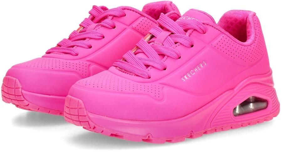 Skechers Uno sneakers roze Meisjes Imitatieleer Effen 30 - Foto 6