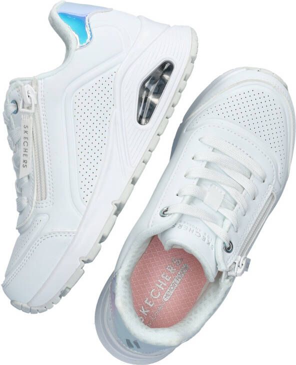 Skechers Uno chunky sneakers wit Meisjes Imitatieleer Effen 29 - Foto 4