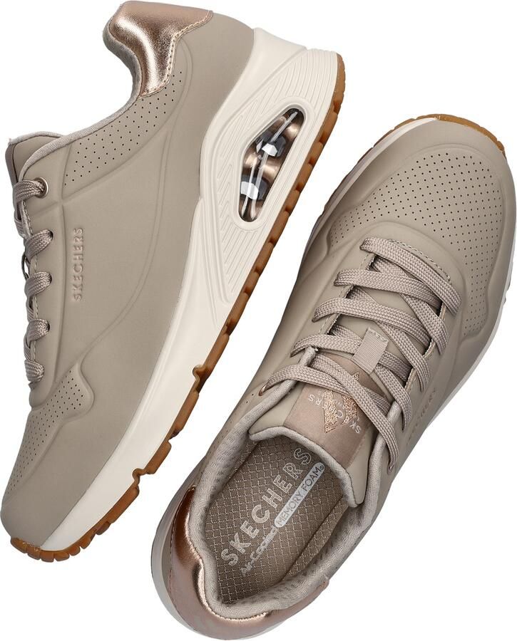 Skechers Sneakers UNO GOLDEN AIR Vrijetijdsschoen lage schoen veterschoen met metallic inzet - Foto 2