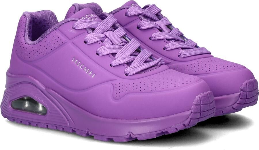 Skechers Uno sneakers paars Meisjes Imitatieleer Effen 36 - Foto 3