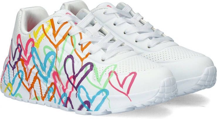 Skechers Uno Lite Spread The Love Meisjes Sneakers Wit Mutlicolour - Foto 10