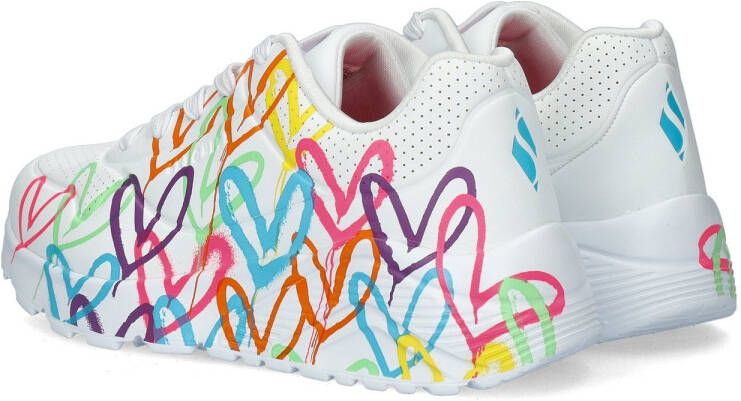 Skechers Uno Lite Spread The Love Meisjes Sneakers Wit Mutlicolour - Foto 11