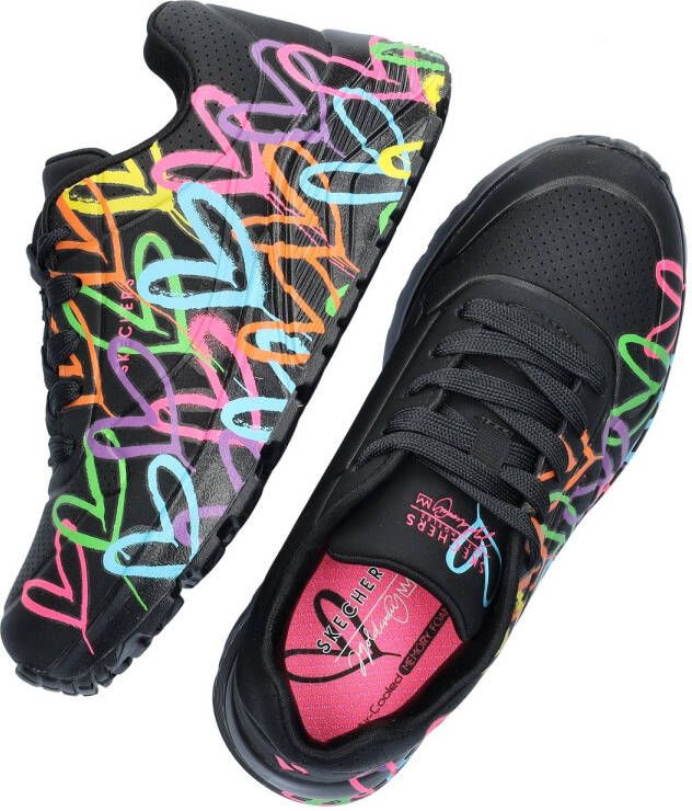 Skechers Sneaker 314064L BKMT UNO Lite Spread The Love Zwart Multi - Foto 8