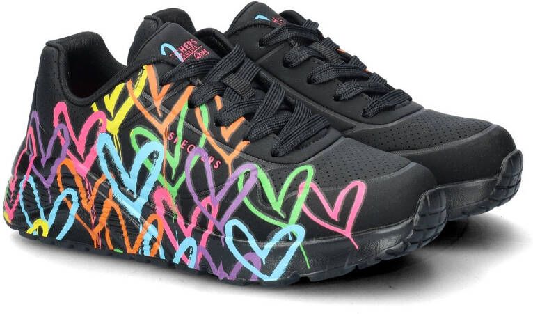 Skechers Sneaker 314064L BKMT UNO Lite Spread The Love Zwart Multi - Foto 9
