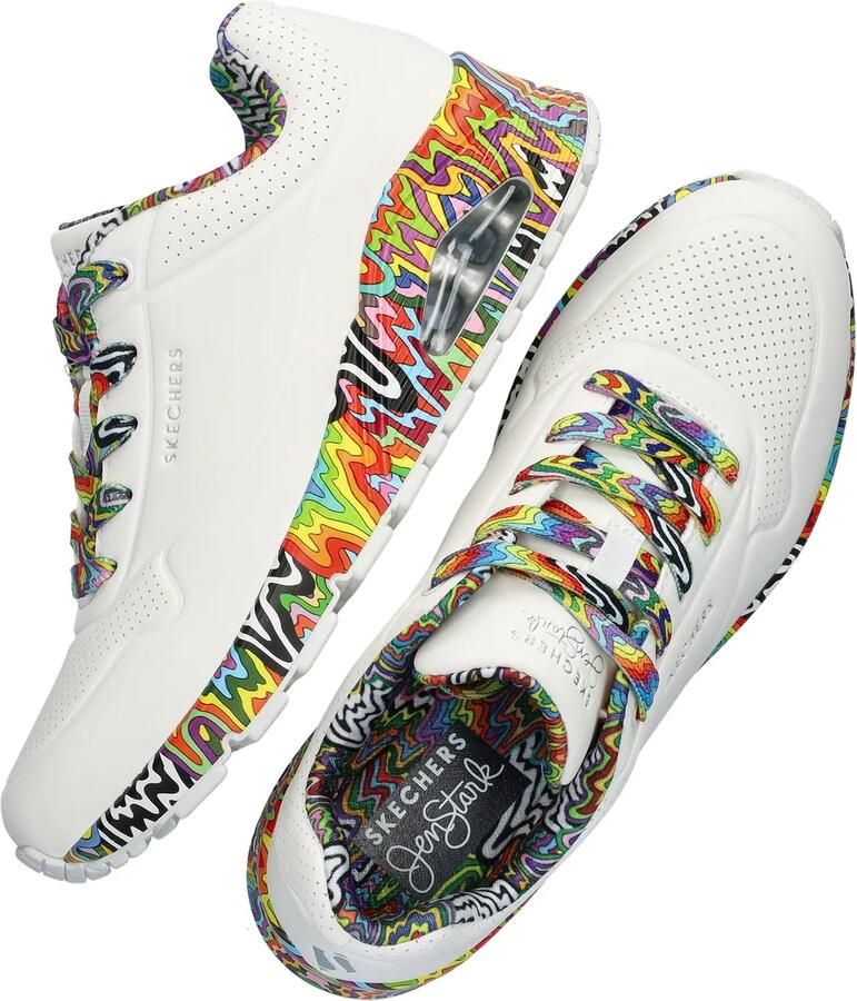 Skechers Jen Stark: Uno Mini Drip Sneakers Laag wit - Foto 3