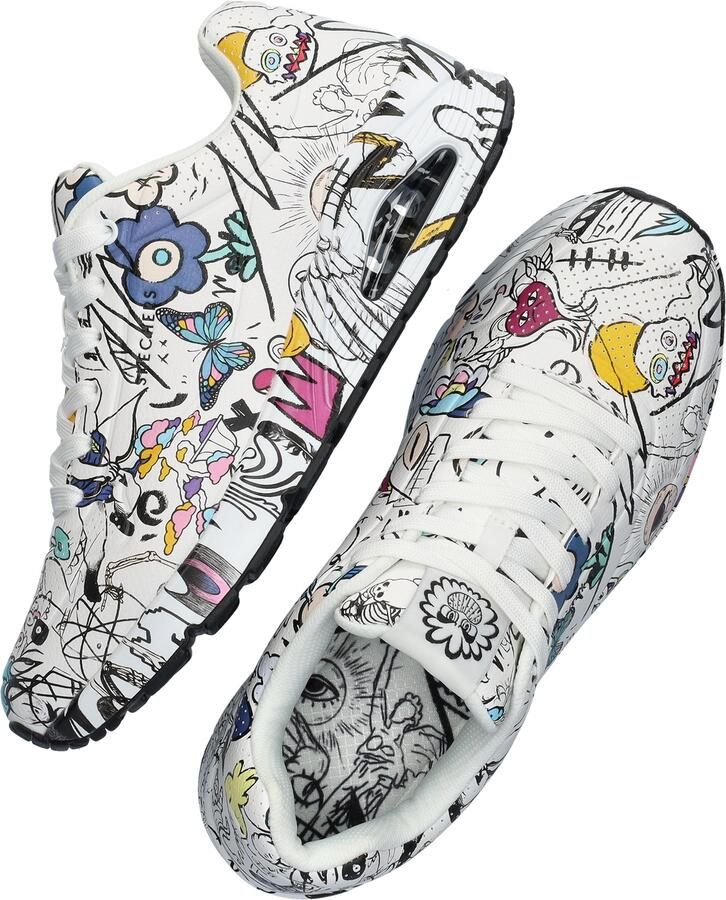 Skechers Vexx: Uno Process Sketch Sneakers Laag Wit - Foto 9