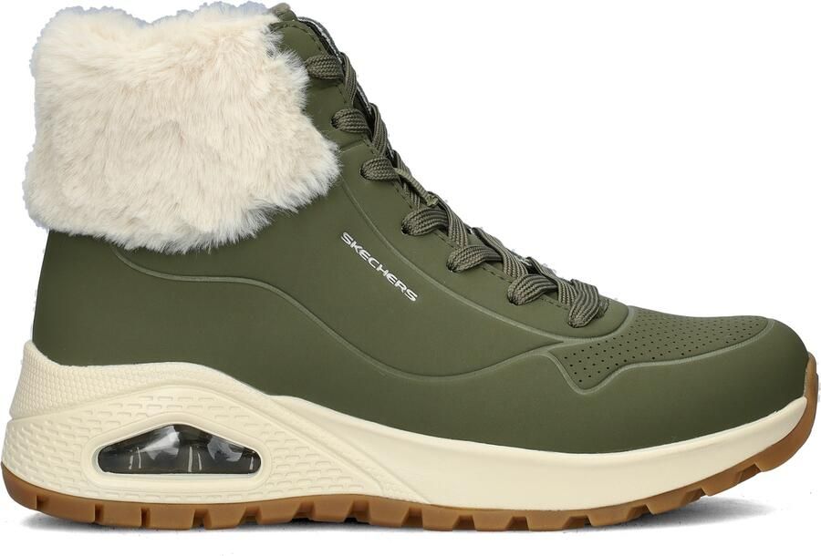Skechers Uno Rugged Fall Air Dames Laarzen Olijfgroen