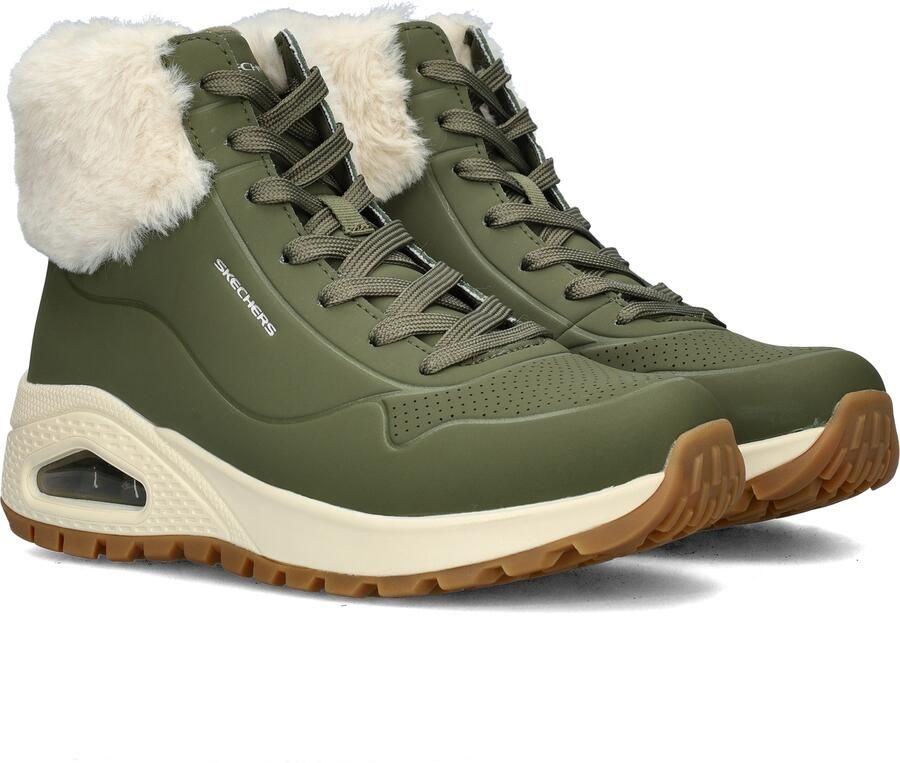 Skechers Uno Rugged Fall Air Dames Laarzen Olijfgroen - Foto 8