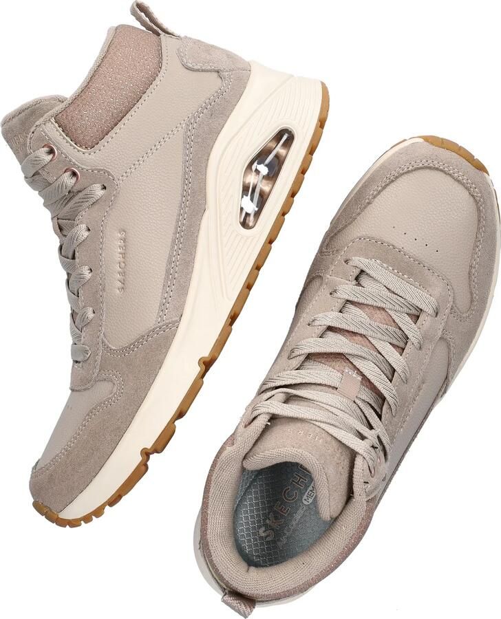 Skechers Uno Stacre Shine Dames Sneakers Beige - Foto 6