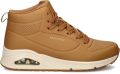 Skechers Sneakers Uno wedge sneaker high top sneaker veterschoen met luchtkussen sleehak - Bruin