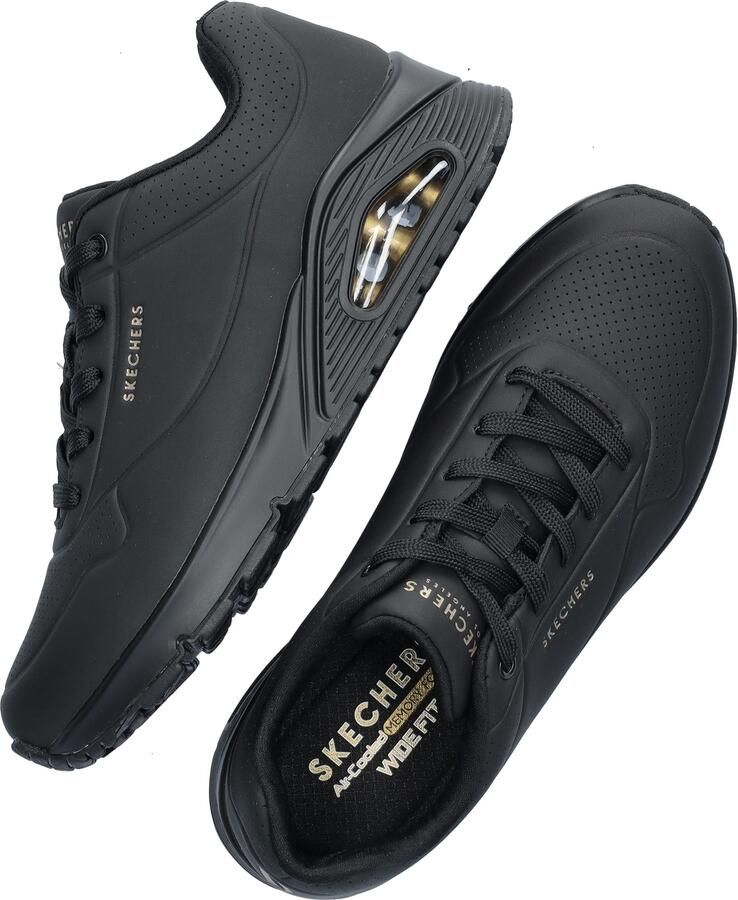 Skechers Skecher Street UNO STAND ON AIR Sneakers WIDE FIT Dames zwart - Foto 3