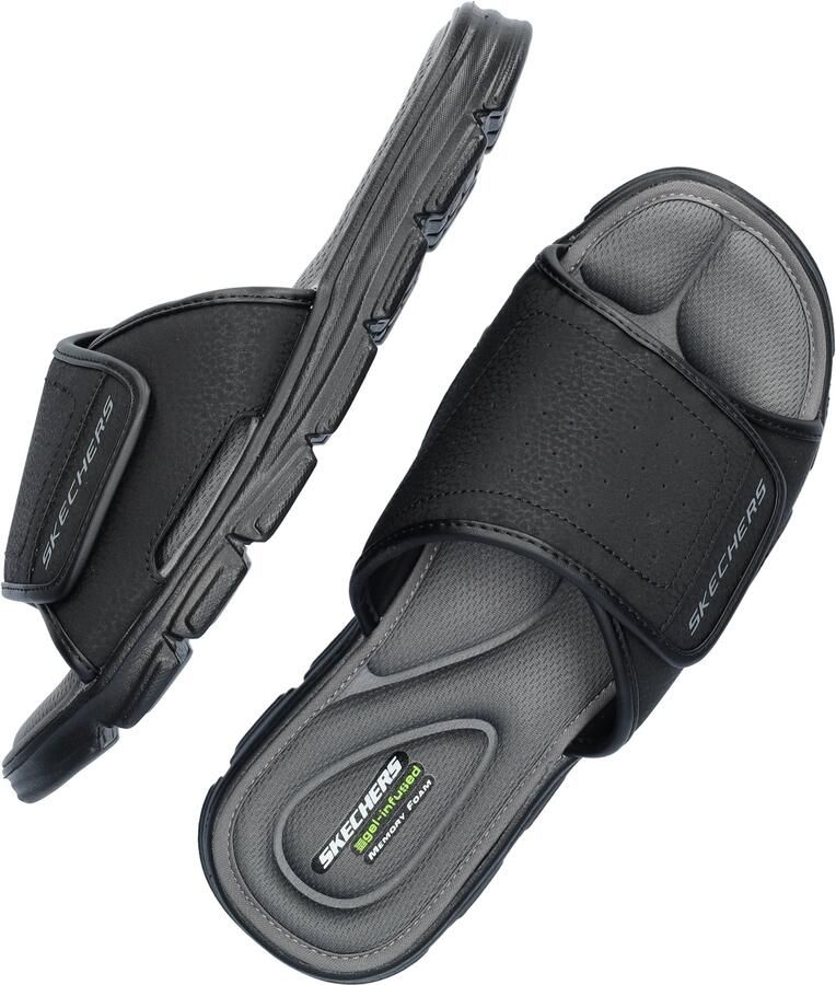 Skechers heren slippers zwart Extra comfort Memory Foam - Foto 5