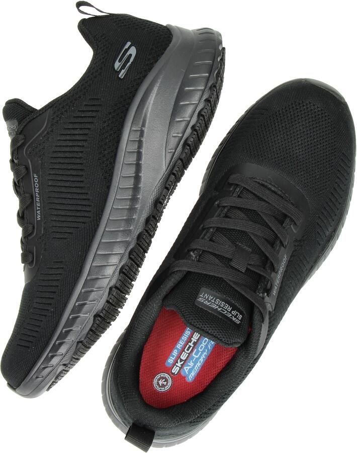 Skechers Squad Chaos voor dames Awoa-werkschoenen 108247EC BLK Zwart - Foto 4