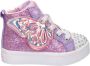 Skechers Twinkle Toes hoge sneakers met lichtjes lila roze Paars Meisjes Imitatieleer 27 - Thumbnail 2