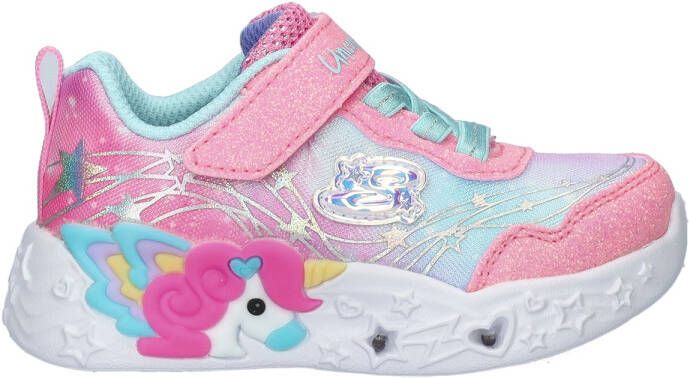 Skechers Unicorn Charmer Lil Stellar 302694N-PKTQ voor meisje Roze Sneakers Sportschoenen